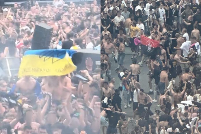 Ukraińcy świetnie się bawili na koncercie Maksa Korża na Stadionie Narodowym w Warszawie. Tylko polski szkoda...