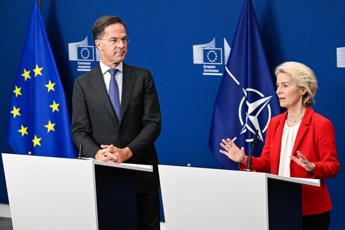 Mark Rutte i Ursula von der Leyen