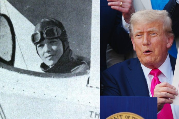 amelia earhart donald trump