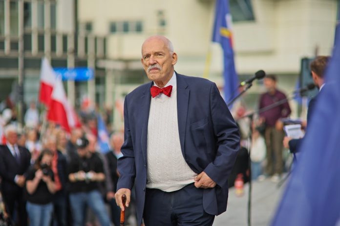 Janusz Korwin-Mikke. / Foto: PAP