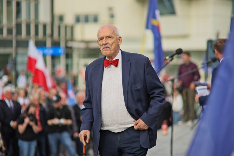 Janusz Korwin-Mikke. / Foto: PAP