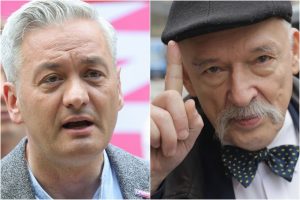 Robert Biedroń i Janusz Korwin-Mikke.