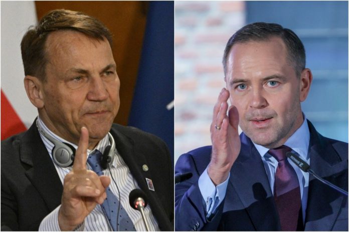 Radosław Sikorski, Karol Nawrocki.