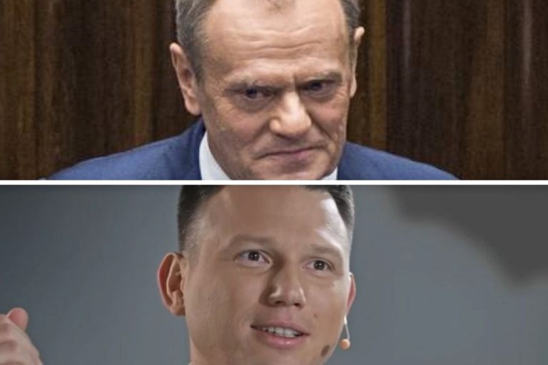 Donald Tusk i Sławomir Mentzen. /Foto: YT (screen)