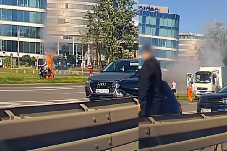 wozek inwalidzki pozar aleje jerozolimskie
