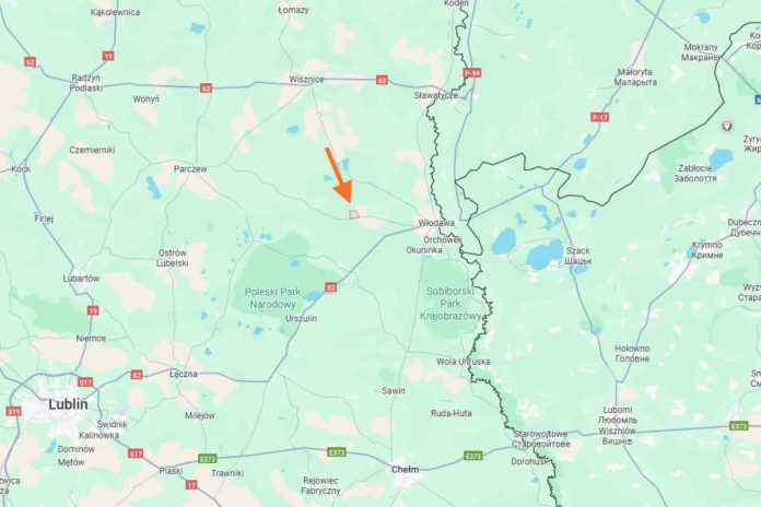 Wyryki na Lubelszczyźnie. Tutaj rosyjski dron uszkodził budynek mieszkalny.