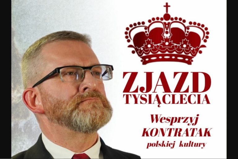Grzegorz Braun i Zjazd Tysiąclecia. Obrazek ilustracyjny. Źródło; X/Grzegorz Braun