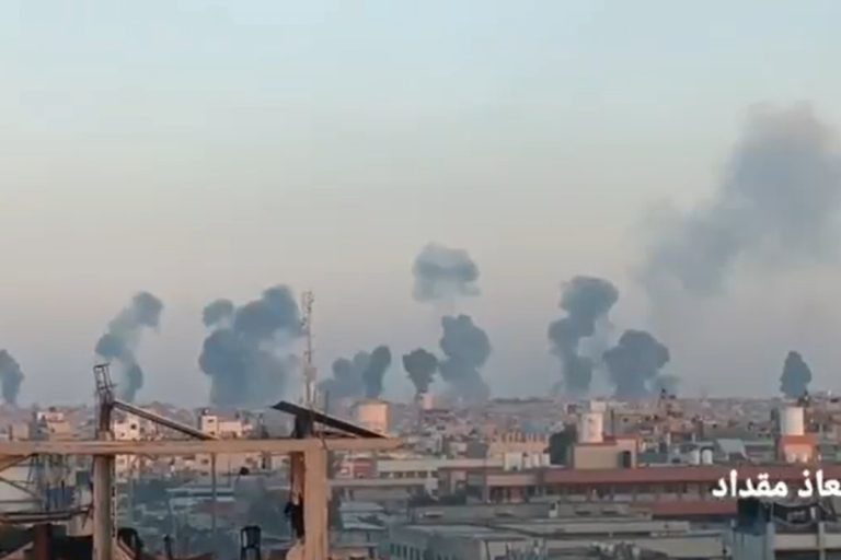 NCZAS.INFO | Izrael bombarduje południe Strefy Gazy. Zdjęcie ilustracyjne. Źródło: print screen X