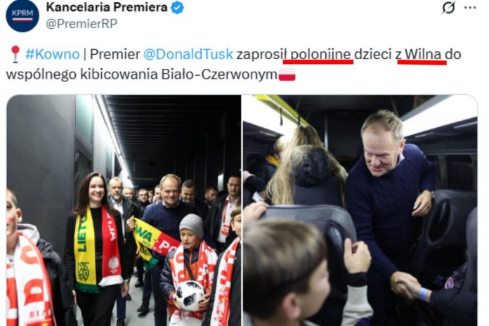 kancelaria premiera donald tusk polonijne dzieci z wilna