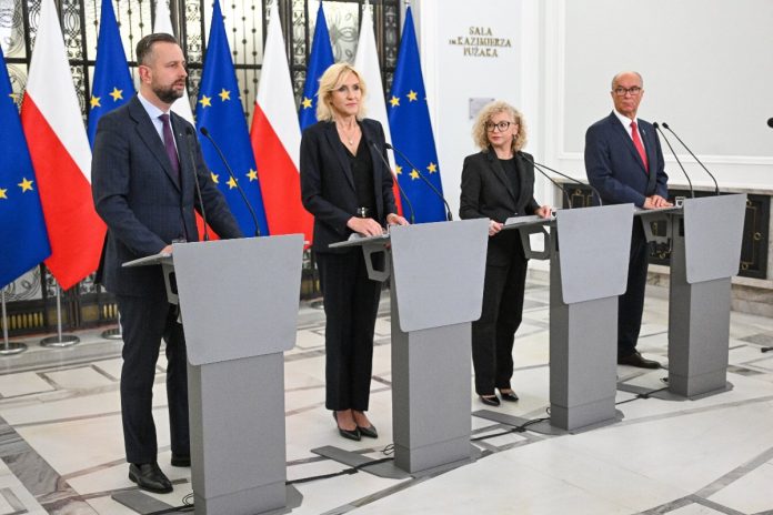 Władysław Kosiniak-Kamysz, Urszula Pasławska, Katarzyna Kotula oraz Włodzimierz Czarzasty.