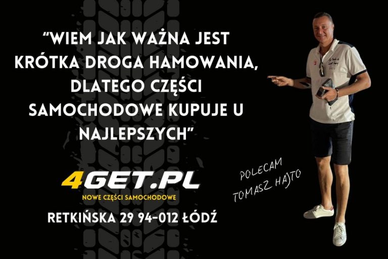 Tomasz Hajto reklamuje hamulce.