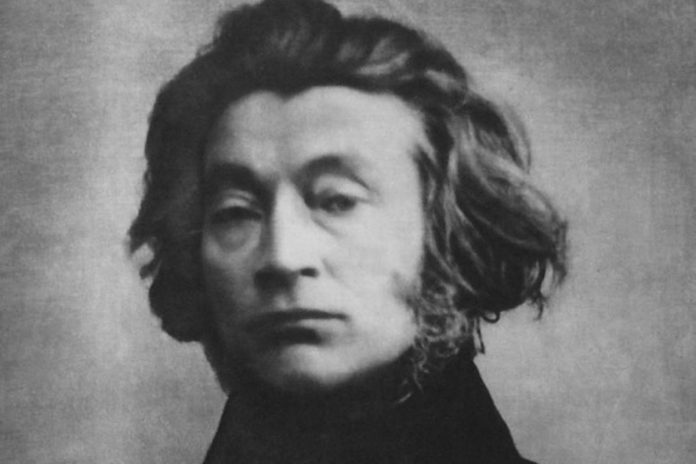 Adam Mickiewicz według dagerotypu paryskiego z 1842 roku.