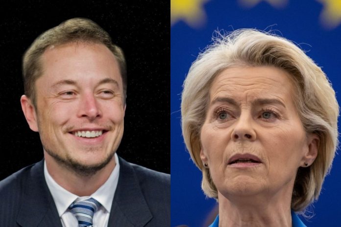 elon musk ursula von der leyen
