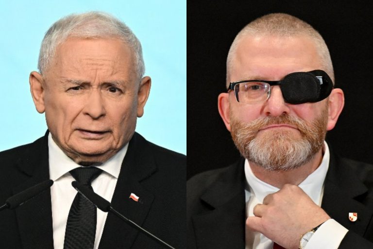 Jarosław Kaczyński oraz Grzegorz Braun