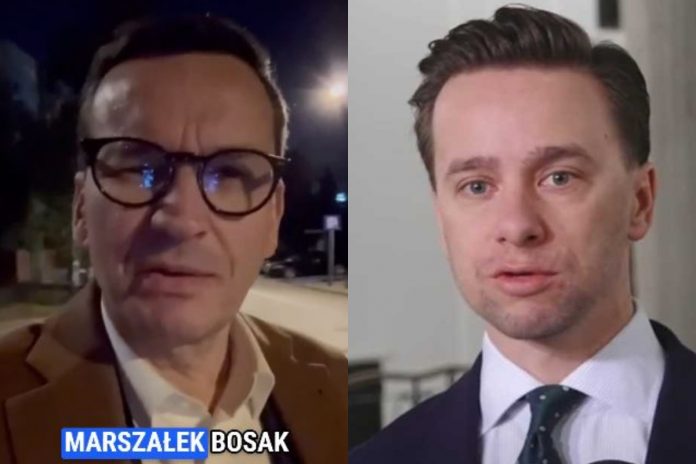 Mateusz Morawiecki oraz Krzysztof Bosak