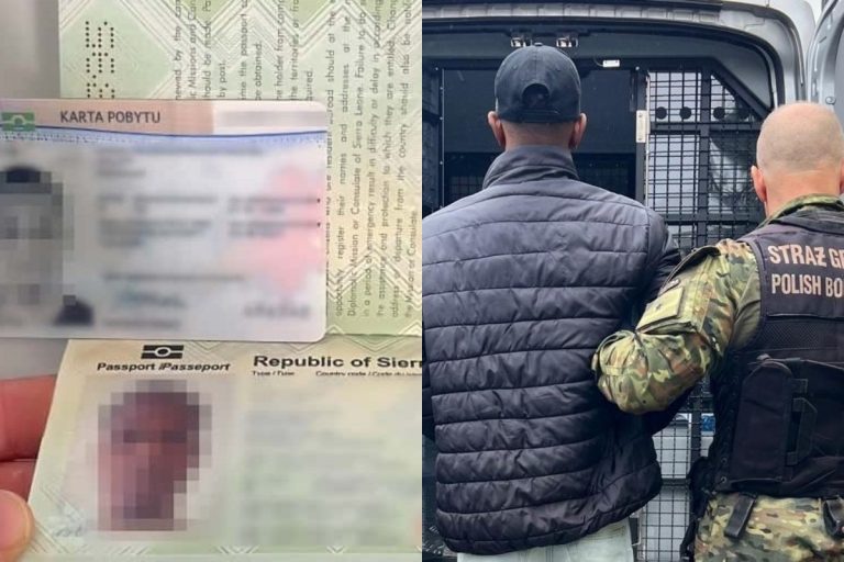 murzyn imigrant karta pobytu sierra leone sg straz graniczna