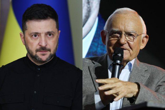 Wołodymyr Zełenski oraz Leszek Miller