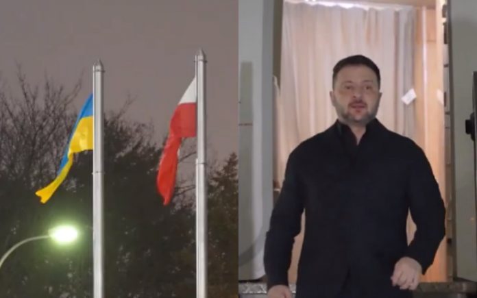 Zełenski w Warszawie Fot. X/Українська правд