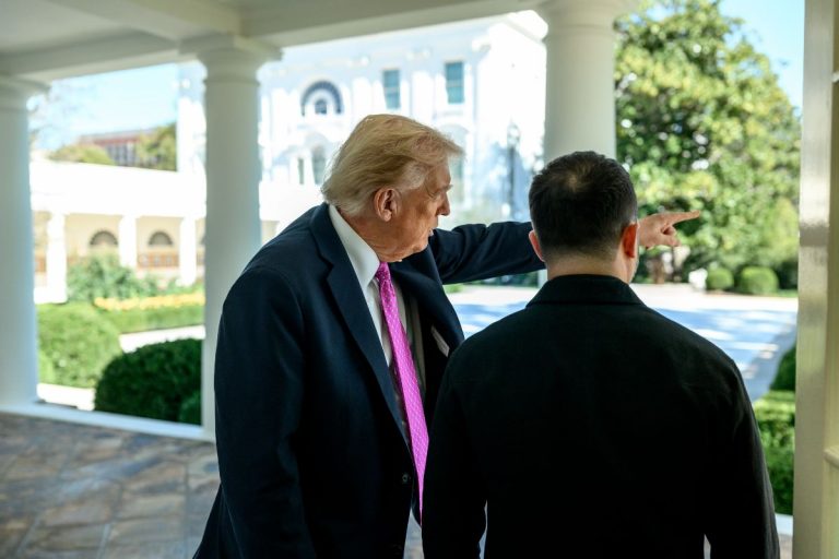 Donald Trump oraz Wołodymyr Zełenski