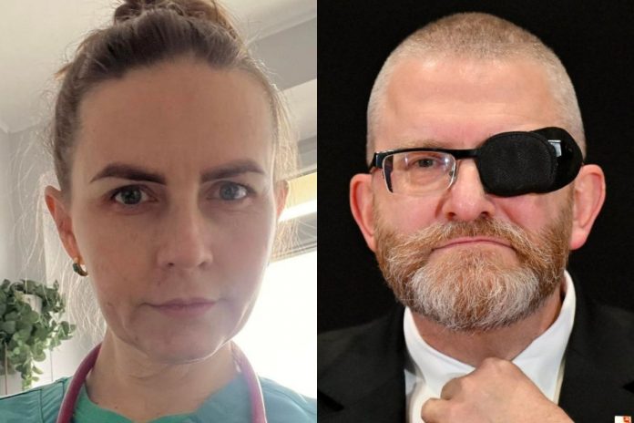 NCZAS.INFO | Gizela Jagielska oraz Grzegorz Braun. /