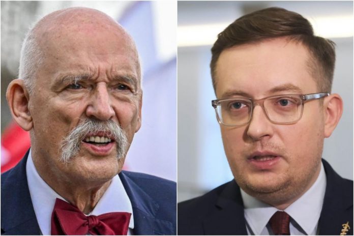 Janusz Korwin-Mikke i Robert Winnicki.