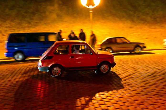 Maluch na proteście przeciwko Strefie Czystego Transportu.