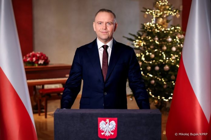 NCZAS.INFO | Orędzie noworoczne prezydenta Karola Nawrockiego. Foto: Mikołaj Bujak KPRP