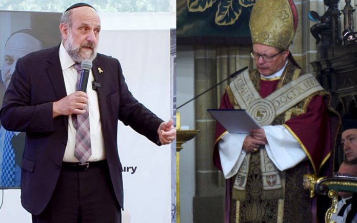 NCZAS.INFO rabin Schudrich i kardynał Ryś Fot. YotuTube/FestiwalKulturyŻydowskiej, YouTube/Archidiecezja Krakowska, print screen collage