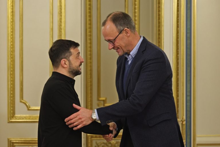 Wołodymyr Zełęnski i Friedrich Merz. / Foto: PAP