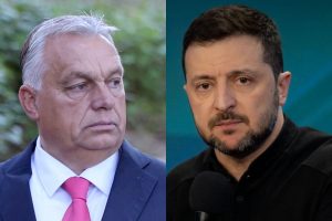 Viktor Orban oraz Wołodymyr Zelenski.