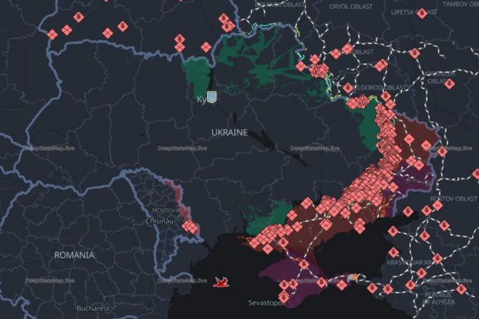 NCZAS.INFO | Wojna na Ukrainie. Mapa poglądowa na dzień 2 stycznia 2026 roku. Źródło: DeepState