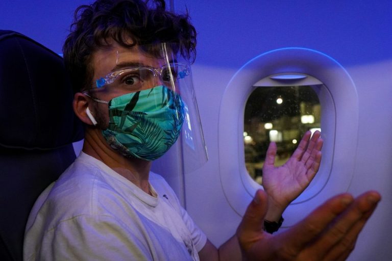 samolot maska maseczka