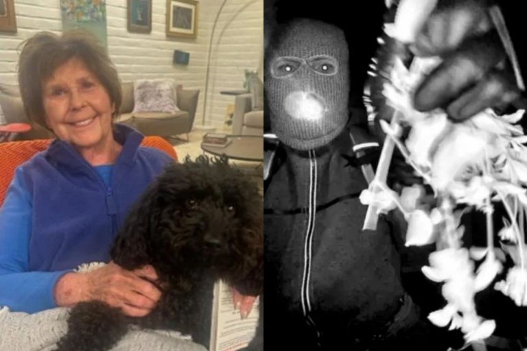 NCZAS.INFO | Nancy Guthrie oraz mężczyzna zbliżający się do drzwi 84-latki.