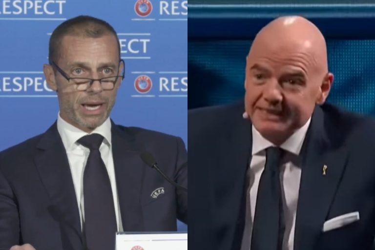 aleksander ceferin gianni infantino uefa fifa