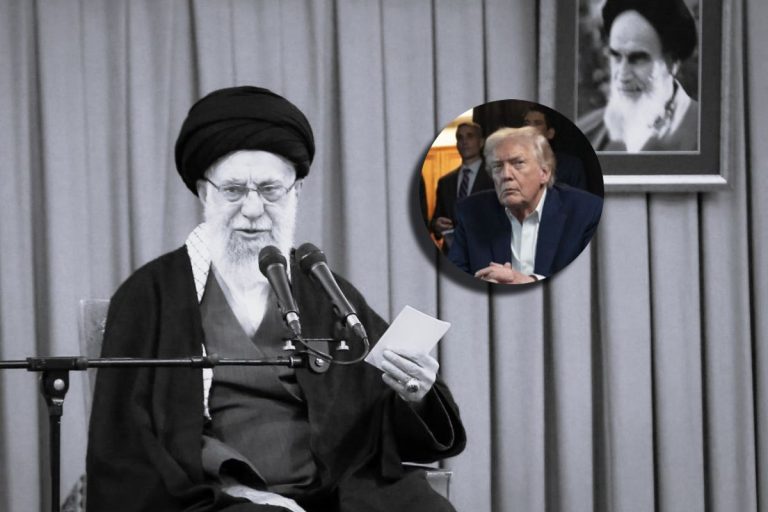 Ali Chamenei oraz prezydent Donald Trump.