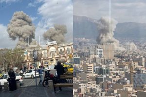 NCZAS.INFO | Eksplozje po izraelskim ataku w Teheranie. Foto: print screen X