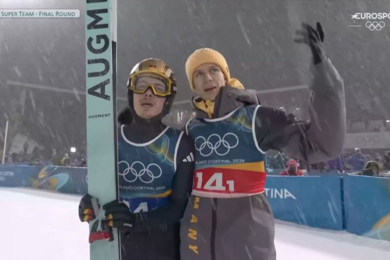 Philipp Raimund oraz Andreas Wellinger.