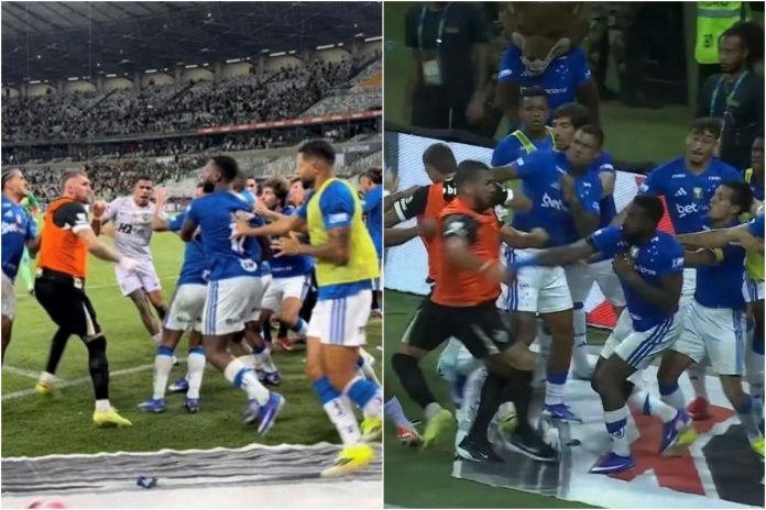 Cruzeiro - Mineiro, Brazylia, czerwone kartki.
