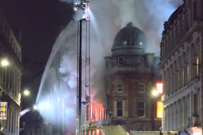 glasgow dworzec pozar