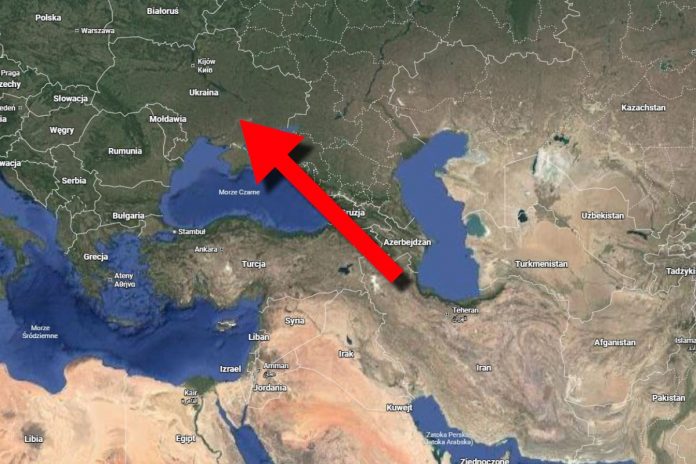 NCZAS.INFO | Iran uderzy w Ukrainę? Obrazek ilustracyjny. Źródło: google maps