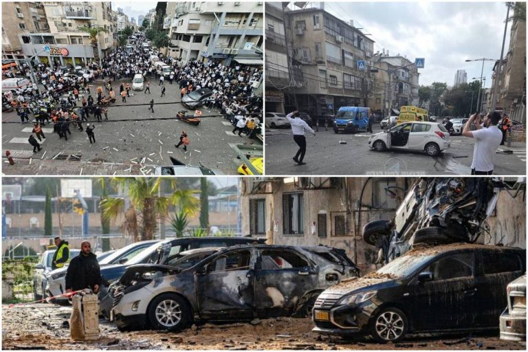 NCZAS.INFO | Irańskie rakiety coraz częściej przebijają się przez izraelską kopułę i spadają na Tel Awiw. Foto: kolaż X