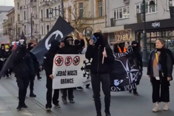 lodz antifa imigranci