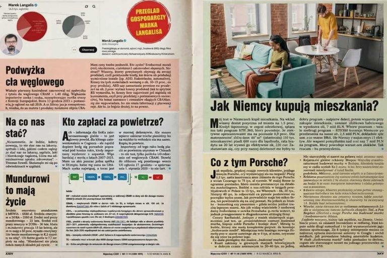 Przegląd gospodarczy Marka Łangalisa.