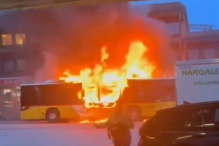 szwajcaria autobus pozar