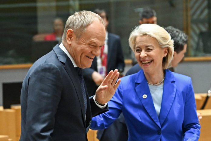 Tusk, von der leyen