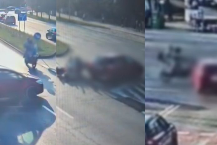 zielona gora wypadek motocykl