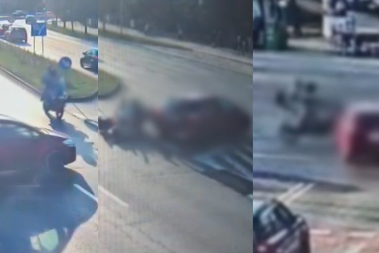 zielona gora wypadek motocykl