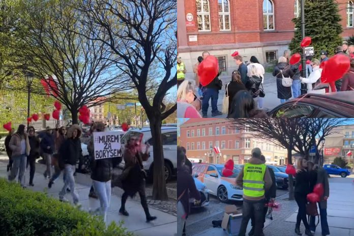 NCZAS.INFO | Pikieta w obronie Borysa B. przed Sądem Okręgowym w Świdnicy.