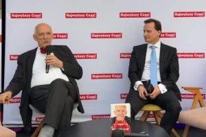 NCZAS.INFO | Janusz Korwin-Mikke oraz Tomasz Sommer podczas XVIII Konferencji Prawicy Wolnościowej