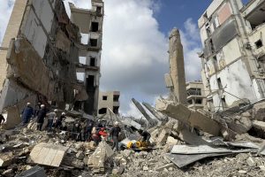 Bejrut, zniszczenia po ataku Izraela na Liban.